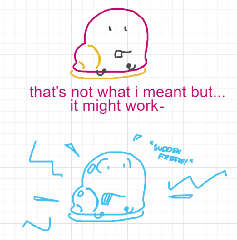 A panel from Chilly, episode two of the Board Boards object show by Furretwalk/WalkingFurret.